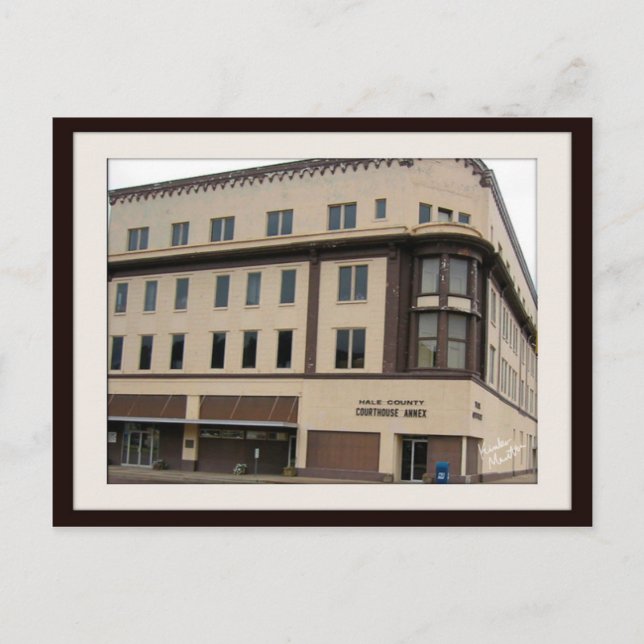 Postcard-Plainview TX Courthouse Annex building Postcard (Front)