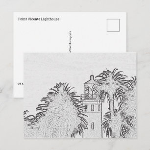 Postcard - Point Vicente Lighthouse to Colour