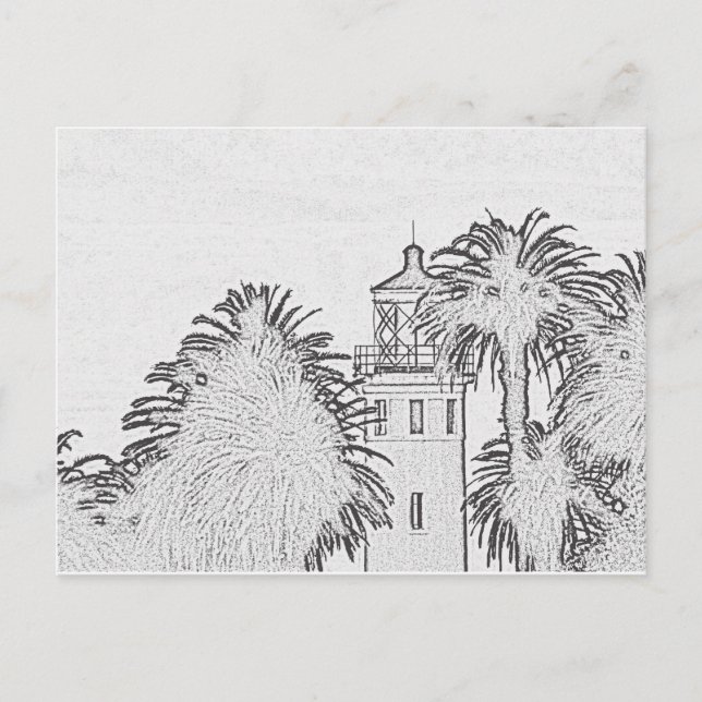 Postcard - Point Vicente Lighthouse to Colour (Front)