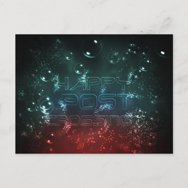 Postcard "Postcrossing underwater" (Front)