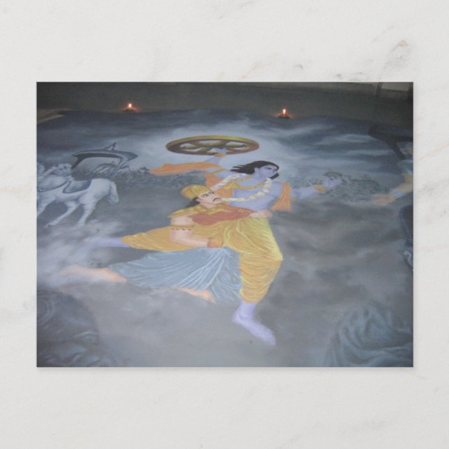 Postcard, Rangoli, IIT KGP, Diwali Postcard (Front)