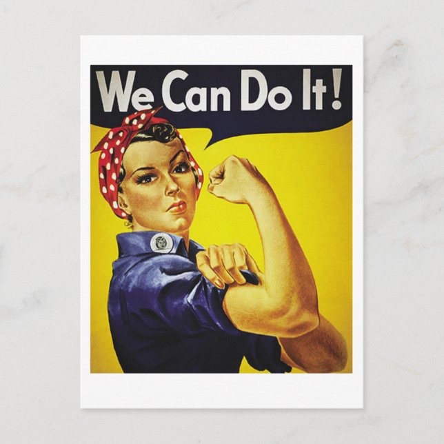 postcard,retro,we can do it postcard (Front)