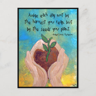 Postcard: Robert Louis Stevenson Quote Painting Postcard