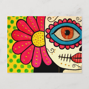 Postcard "Rosa Mexicano"-day of the dead