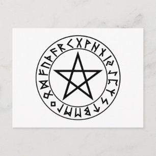 postcard Rune Pentacle
