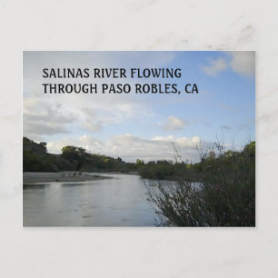 POSTCARD: Salinas River Flowing in Paso Robles Postcard