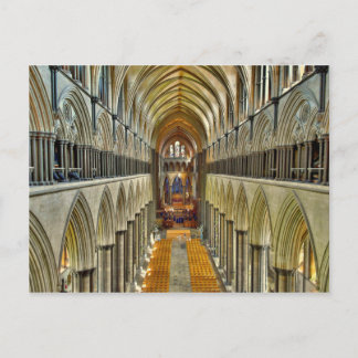 Postcard Salisbury Cathedral Interior