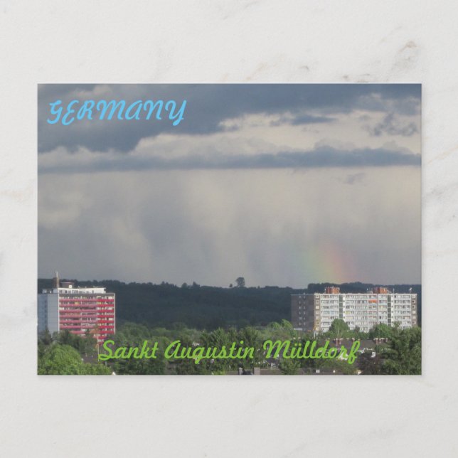 Postcard "Sankt Augustin Mülldorf" small rainbow (Front)