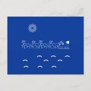 Postcard - Santa's Sleigh ride