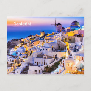 Postcard Santorini Greece