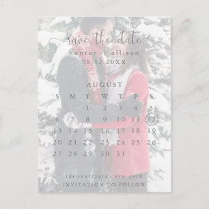 Postcard   Save The Date   Calendar