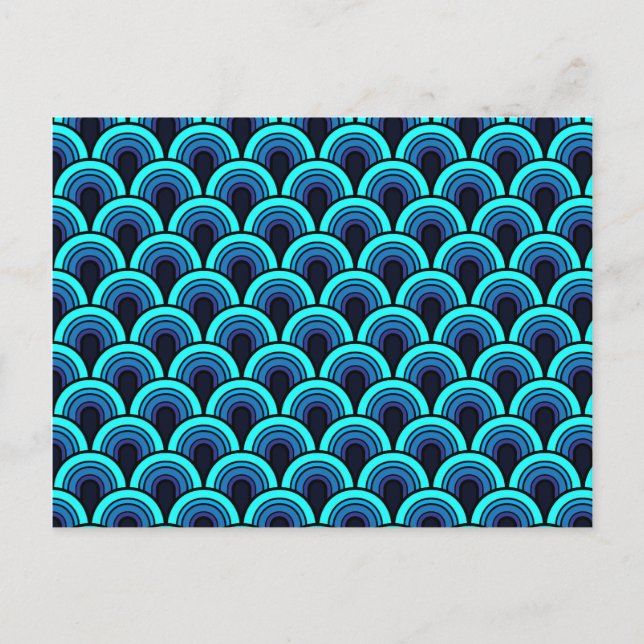 Postcard Seamless retro pattern (Front)
