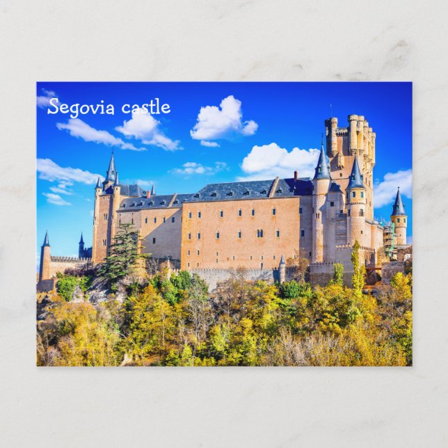 Postcard Segovia castle (Front)