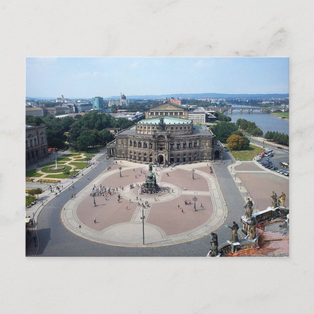Postcard Semperoper in Dresden Germany (Front)