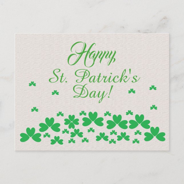 Postcard - Shamrocks (Front)