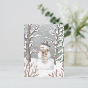 Postcard - Snowman