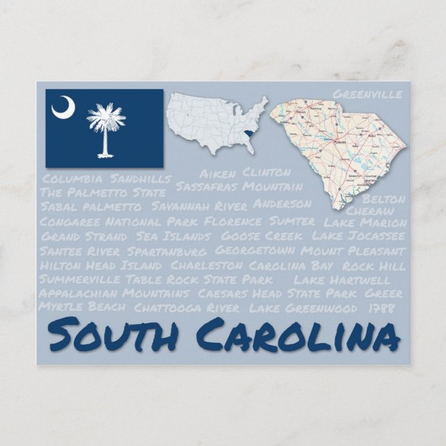 Postcard "South Carolina" (Front)