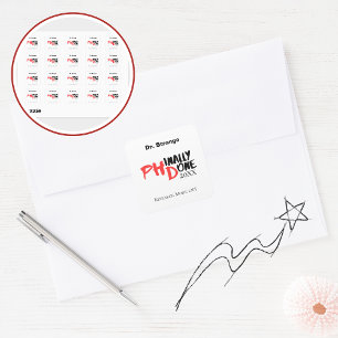 Postcard Square Sticker