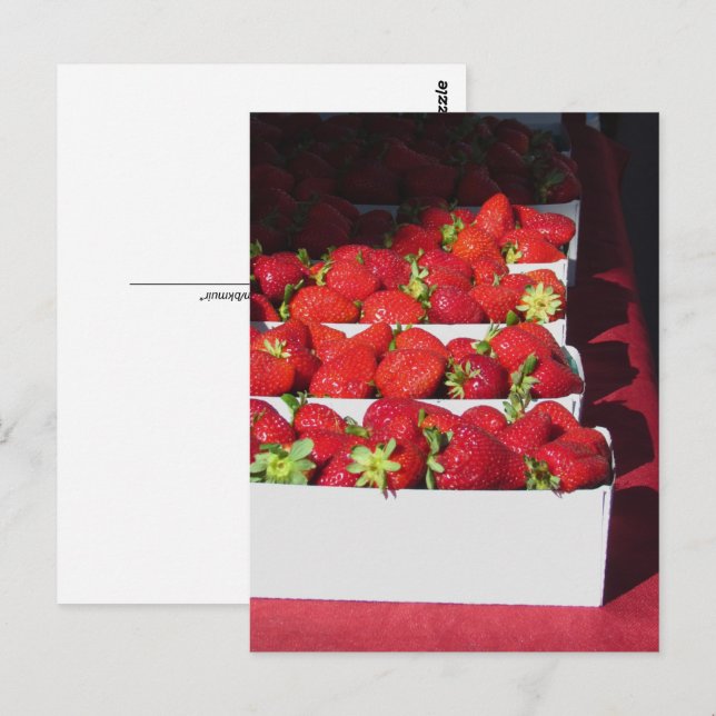 Postcard - Srawberry Baskets (vrt) (Front/Back)
