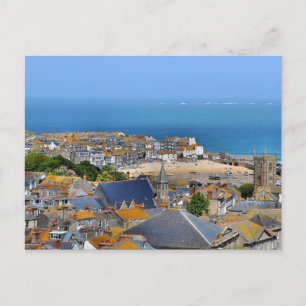 Postcard St. Ives Landscape, Cornwall, UK