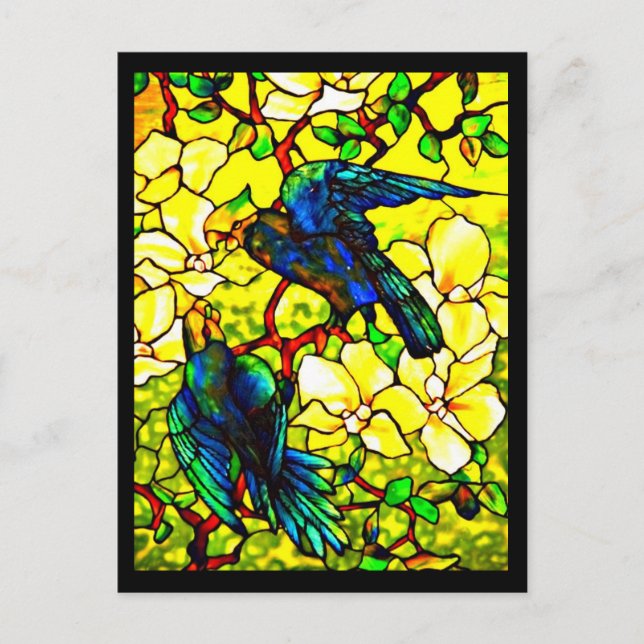 Postcard-Stained Glass-Louis Tiffany 15 Postcard (Front)