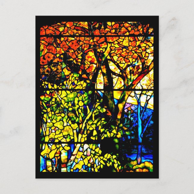Postcard-Stained Glass-Louis Tiffany 8 Postcard (Front)