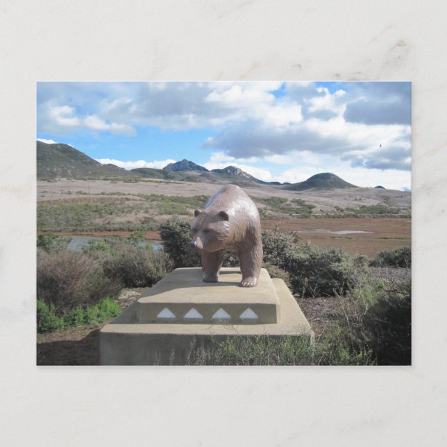 Postcard: Statue of Los Osos Bear Postcard (Front)