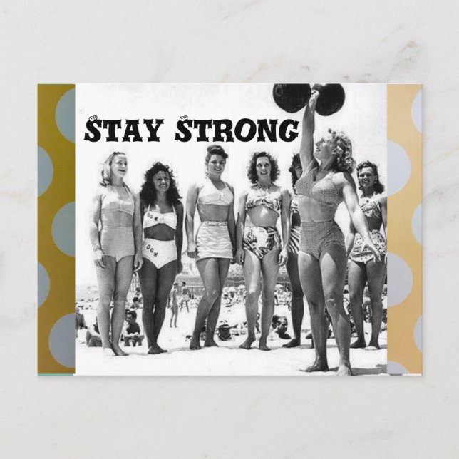 Postcard stay strong (Front)