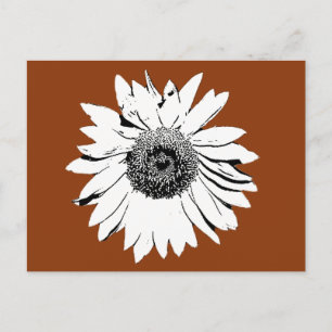 Postcard - Sunflower Blossom to Colour