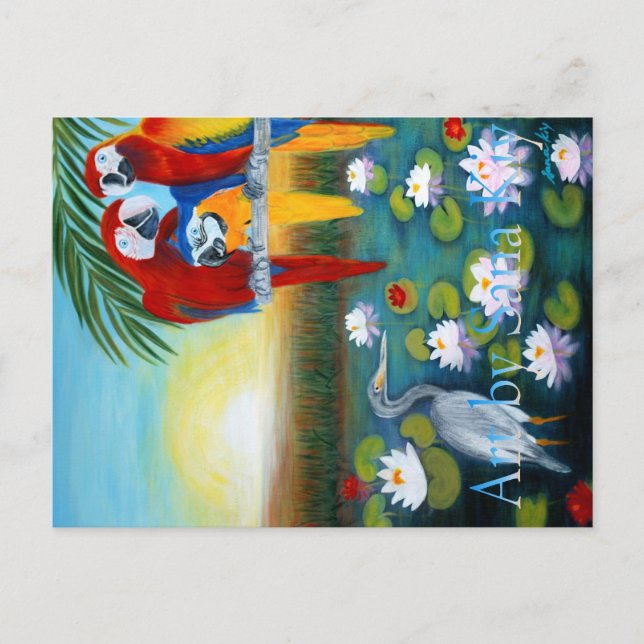 Postcard. Sunrise in Paradise Postcard (Front)