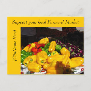 Postcard - Support Farmers Market - Peppers