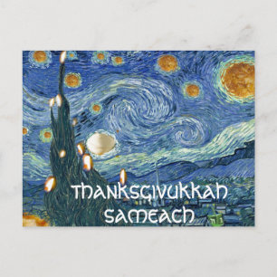 Postcard: Thanksgivukkah Sameach (Oily Night) Postcard