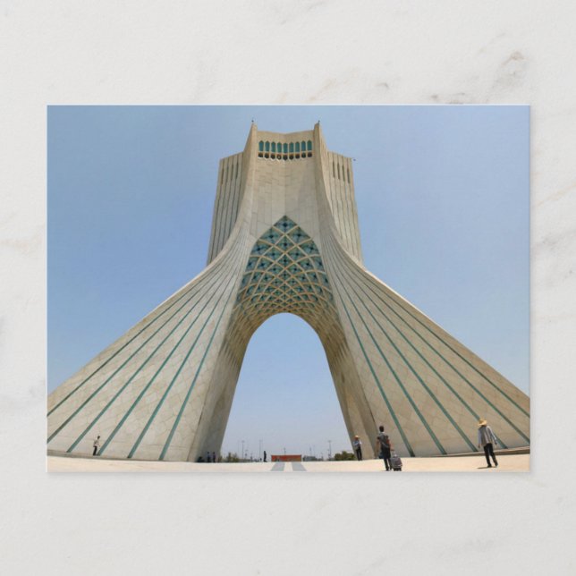 Postcard The Azadi Tower (Of Freedom), Tehran Iran (Front)