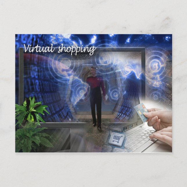 Postcard the virtual shopper (Front)
