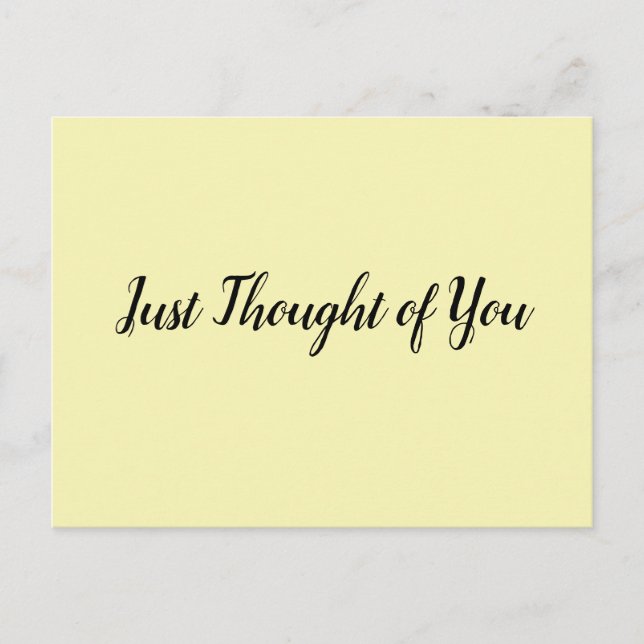 Postcard - Thought: Smiling and can't stop. (Front)