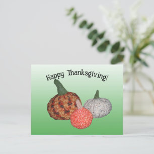 Postcard - Three Pumpkins