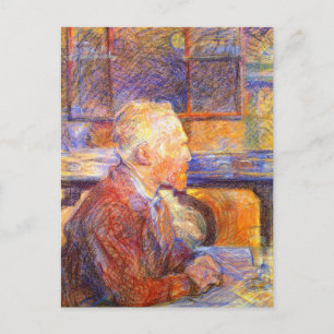 Postcard: Toulouse-Lautrec Portrait of Van Gogh Postcard