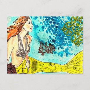 Postcard Tranquil Waters Mermaid