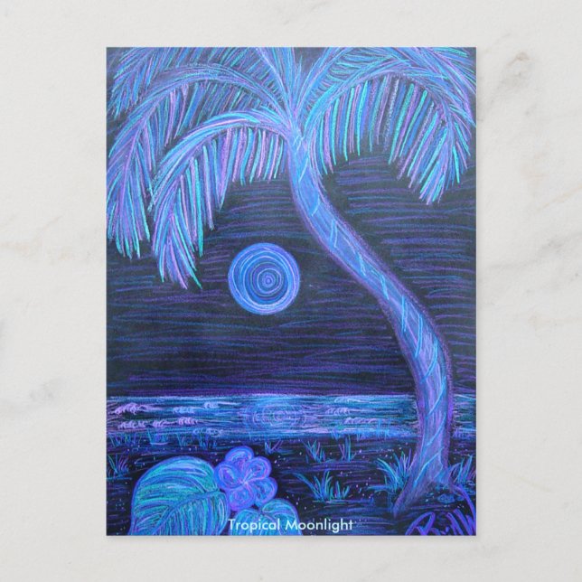 Postcard - Tropical Moonlight (Front)