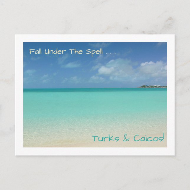 postcard/TURKS AND CAICOS / "FALL UNDER THE SPELL" Postcard (Front)