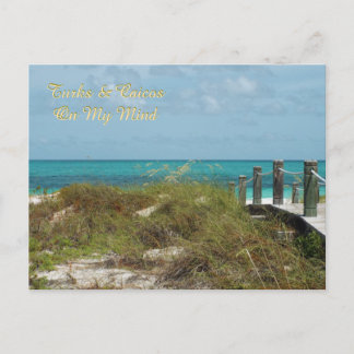 postcard/TURKS AND CAICOS ON MY MIND/SEASCAPE Postcard