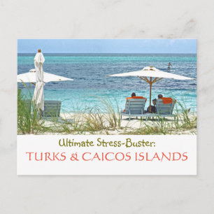 postcard, TURKS & CAICOS:  ULTIMATE STRESS-BUSTER Postcard