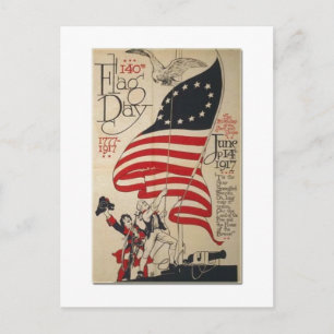 Postcard - USA Flag Day
