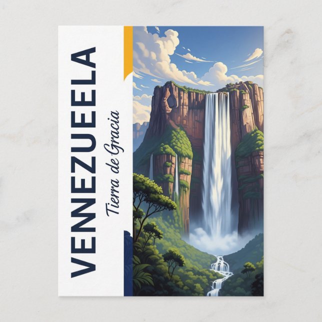 postcard Venezuela - Angel Falls Salto Ángel (Front)