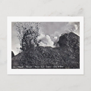 Postcard, Vesuvius Erupting Postcard