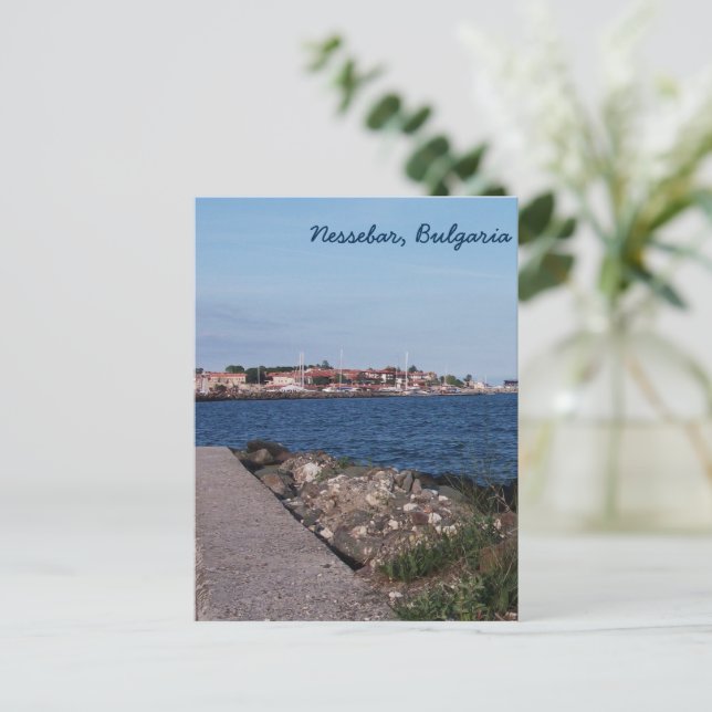 Postcard- view from Nessebar, Bulgaria Postcard (Standing Front)
