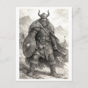 Postcard. Viking warrior Postcard