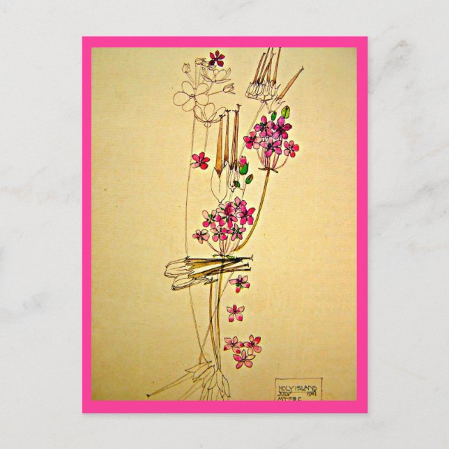 Postcard-Vintage Art-Charles Rennie Mackintosh 3 Postcard (Front)