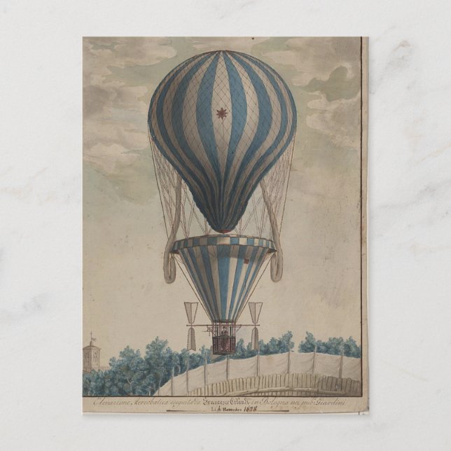 Postcard-Vintage Art-Hot Air Balloons 20 Postcard (Front)