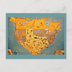 Postcard-Vintage Dallas Artwork-50 Postcard